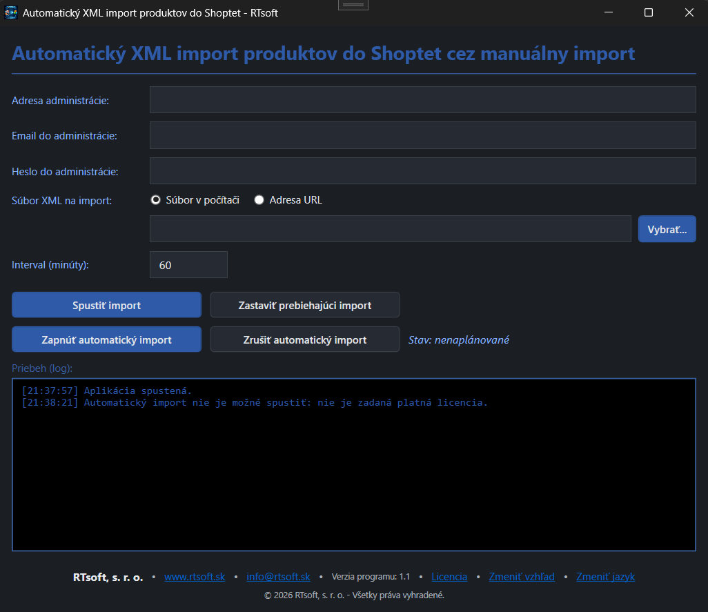 RT Eshop Link - Automatický import Shoptet (Produkty)